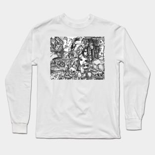 Collage of horror Long Sleeve T-Shirt